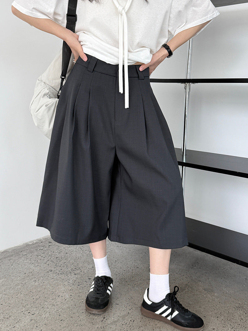 double tuck wide culottes pants 2colors 【NINE7230】