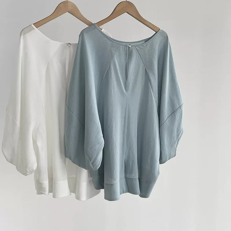 loose dolman sleeve casual blouse 2color 【NINE7073】
