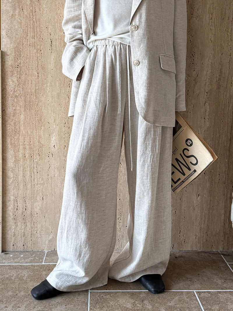 linen tailored blazer pants setup 2color 【NINE7234】