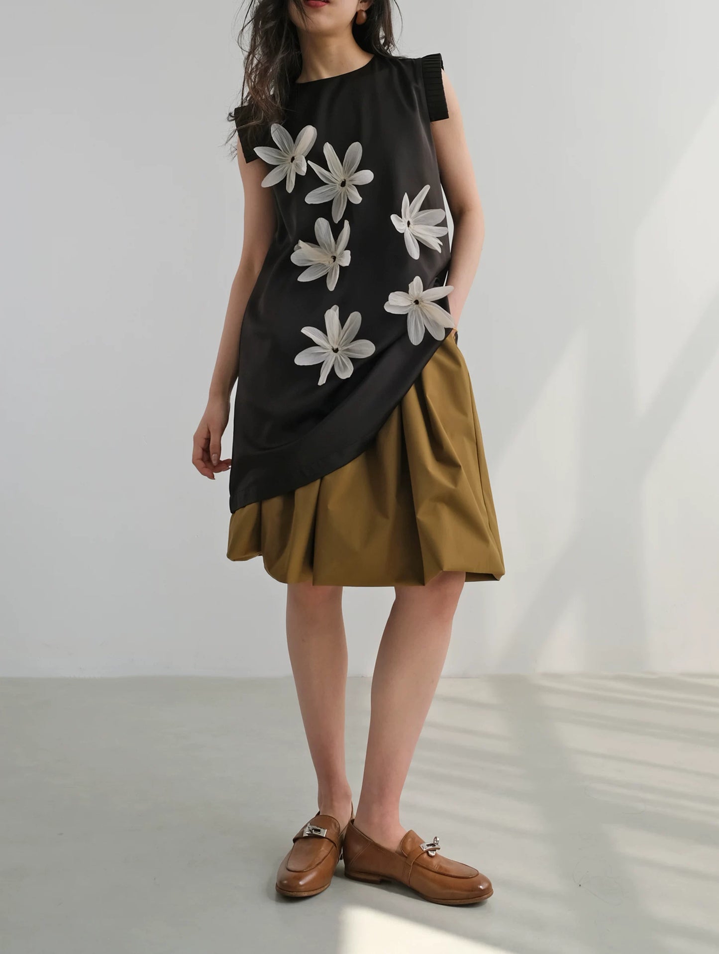 balloon flare midi skirt 2colors 【NINE7203】