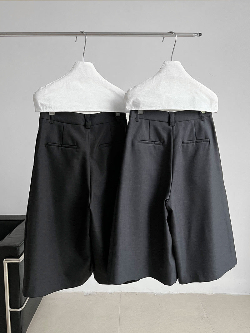 double tuck wide culottes pants 2colors 【NINE7230】