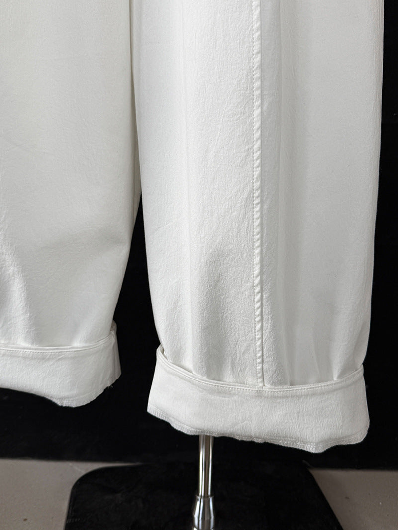 wide leg cocoon pants 4color 【NINE7232】