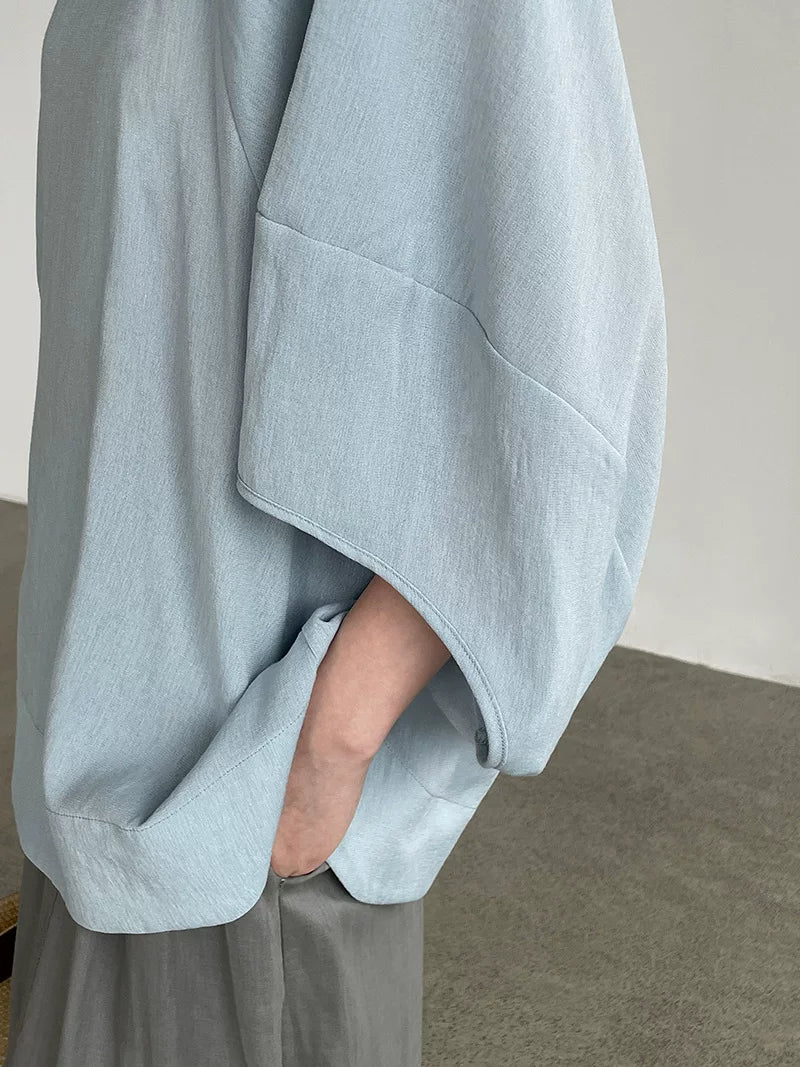 loose dolman sleeve casual blouse 2color 【NINE7073】