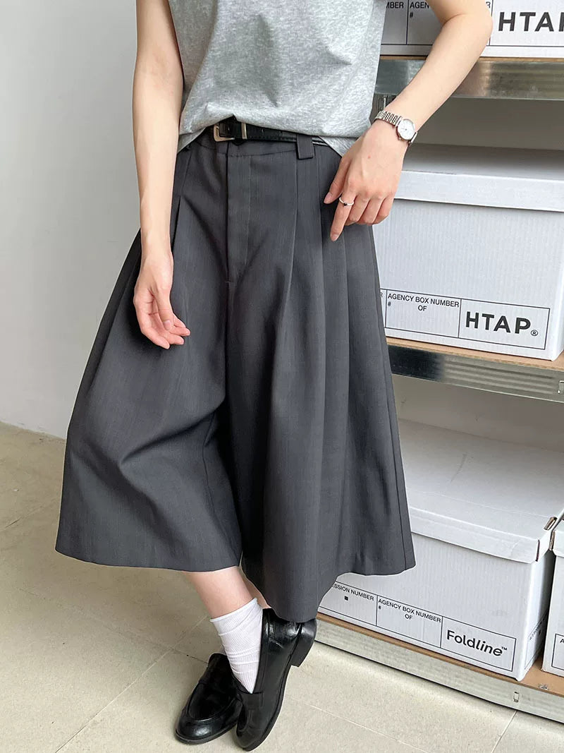 pleated wide leg pants 2color 【NINE7058】