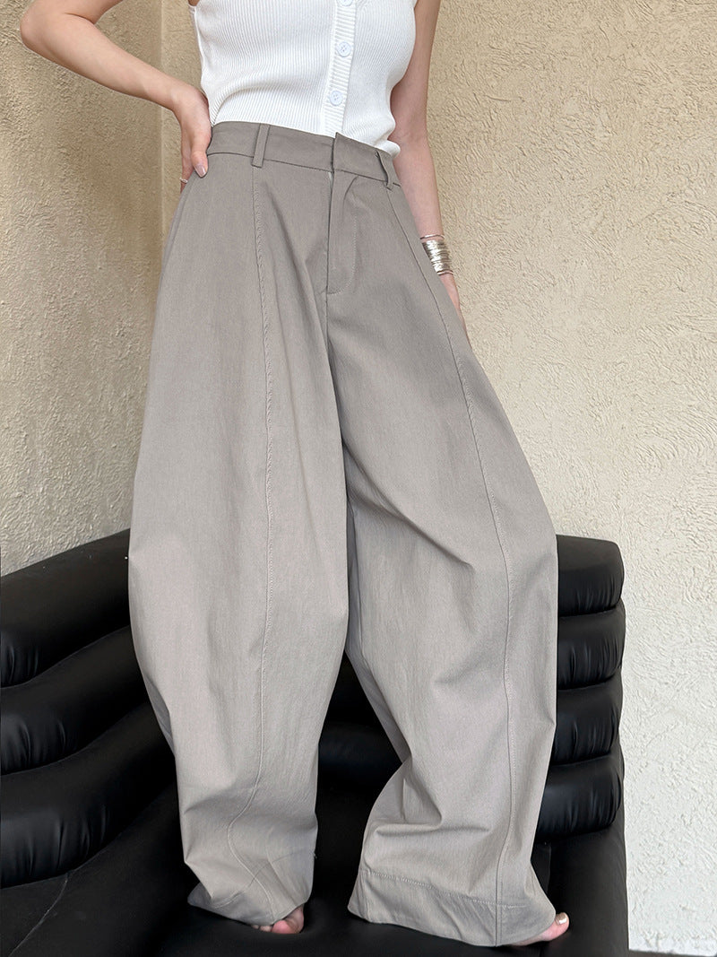 curved seam balloon wide pants 3color 【NINE7064】