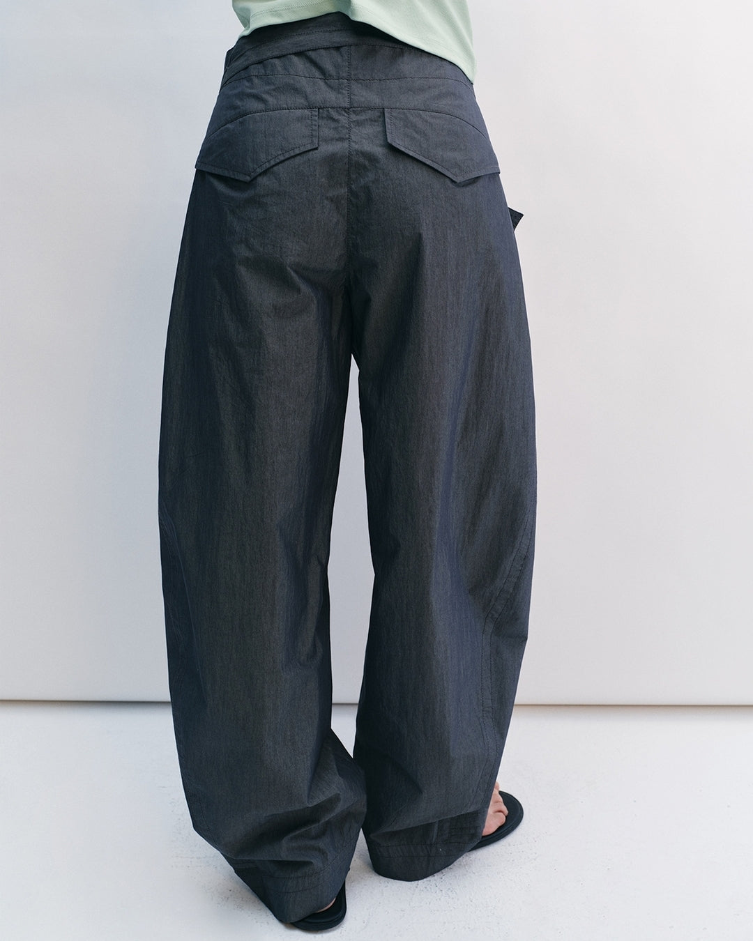 waist mark tuck pants 3color【NINE0206】
