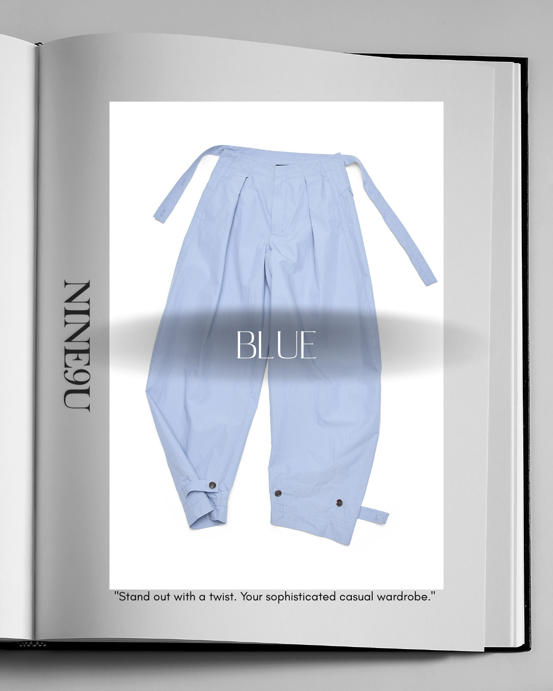 waist mark tuck pants 3color【NINE0206】