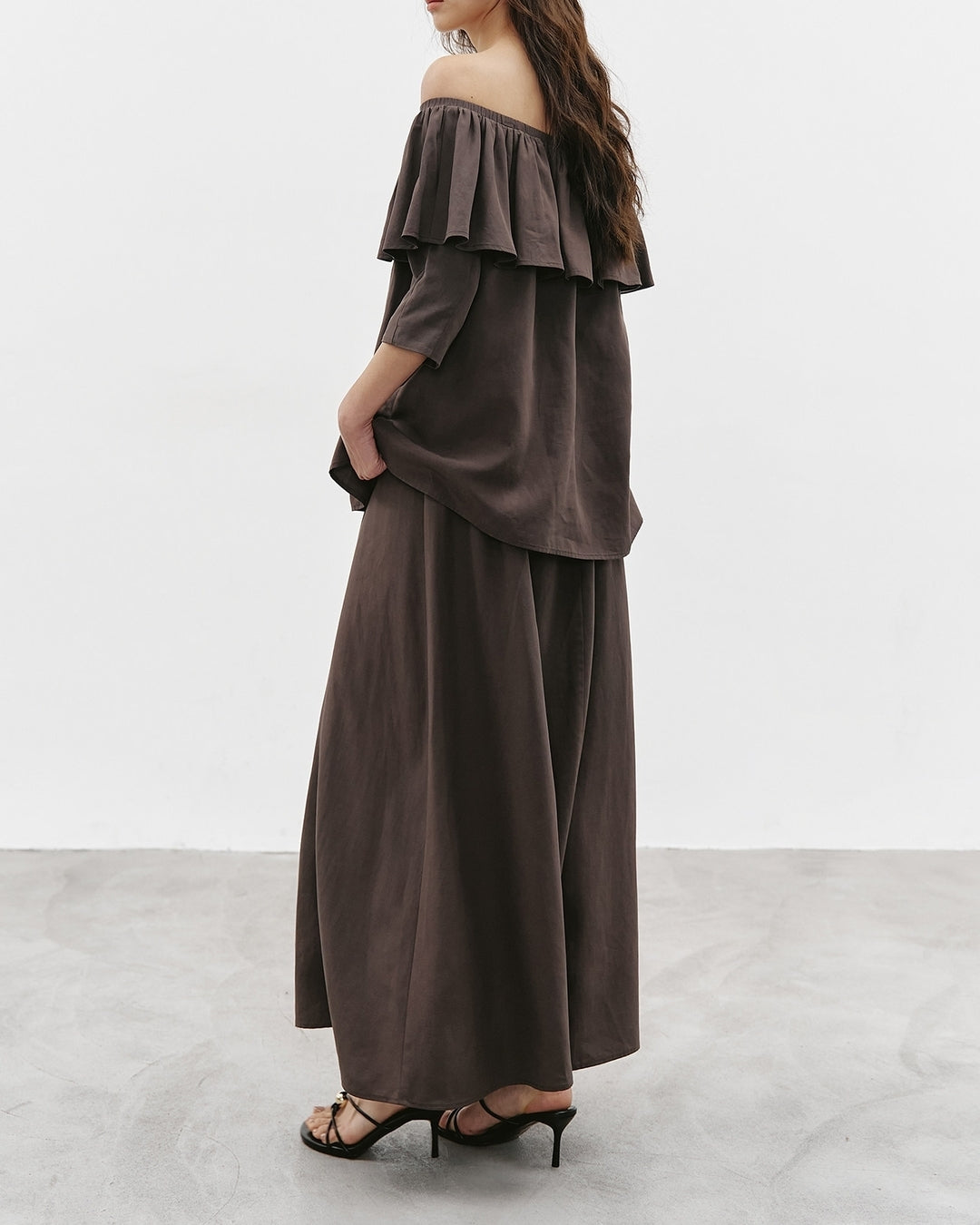2-way frill blouse & skirt setup【NINE0352】
