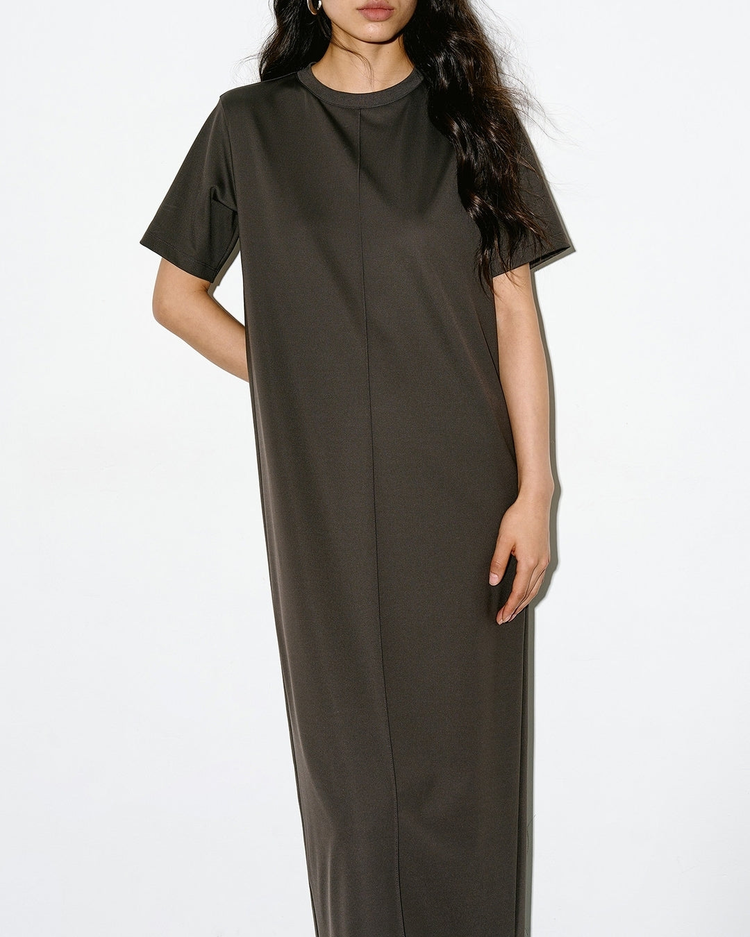 center line back slit one-piece【NINE0344】