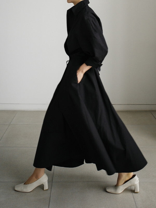 flare classy neat long-one-piece 2color【NINE7501】