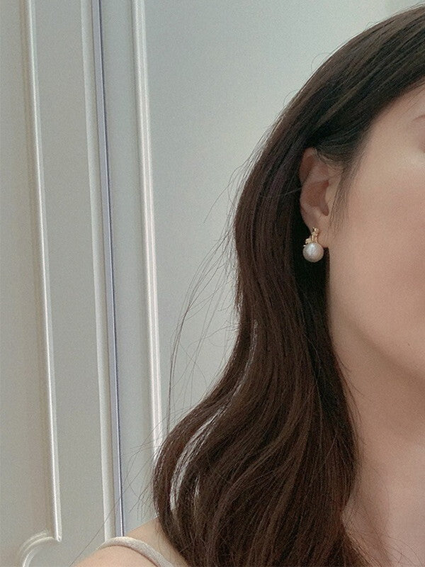 peart feminine cat pierced＆earrings【NINE6699】