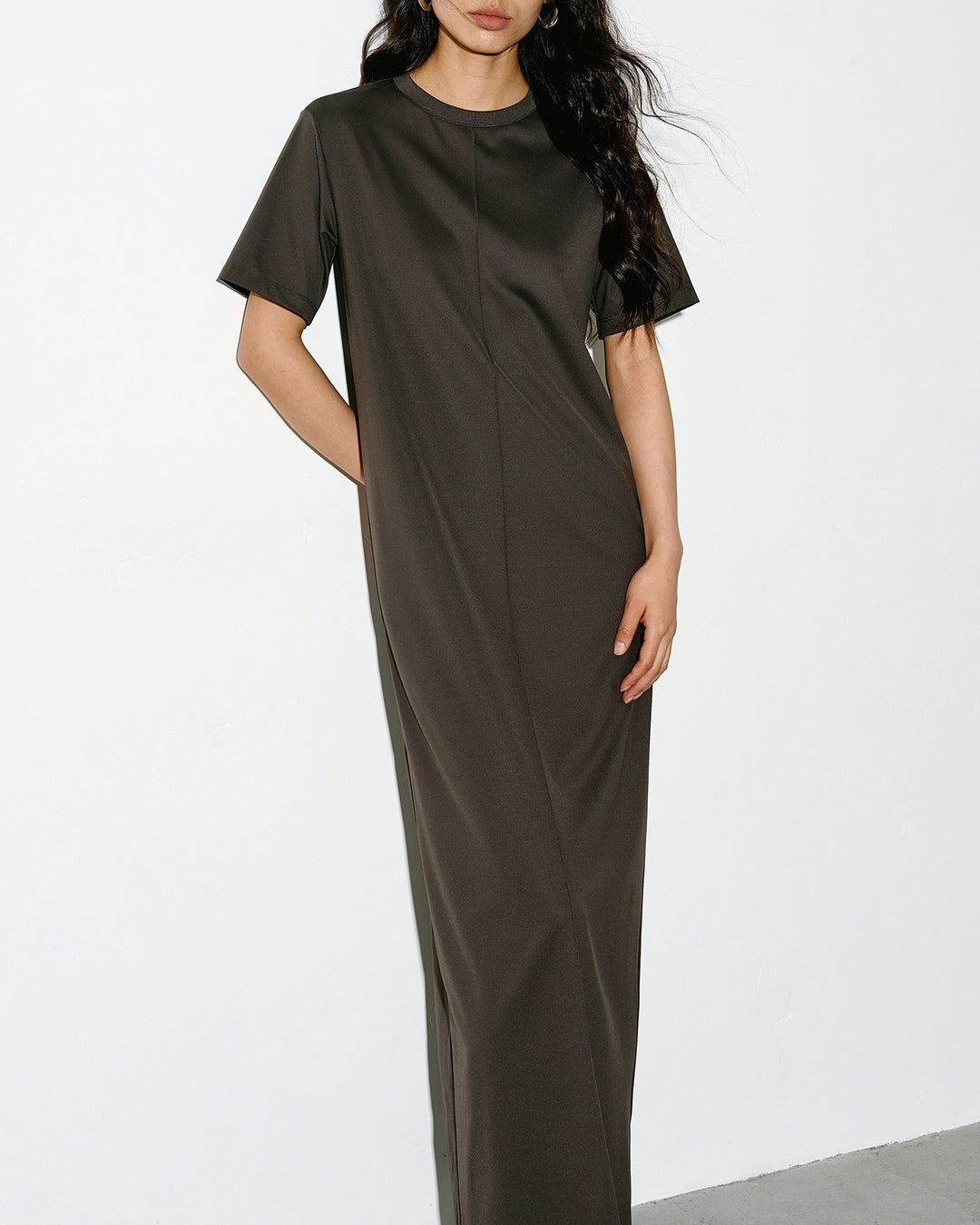center line back slit one-piece【NINE0344】