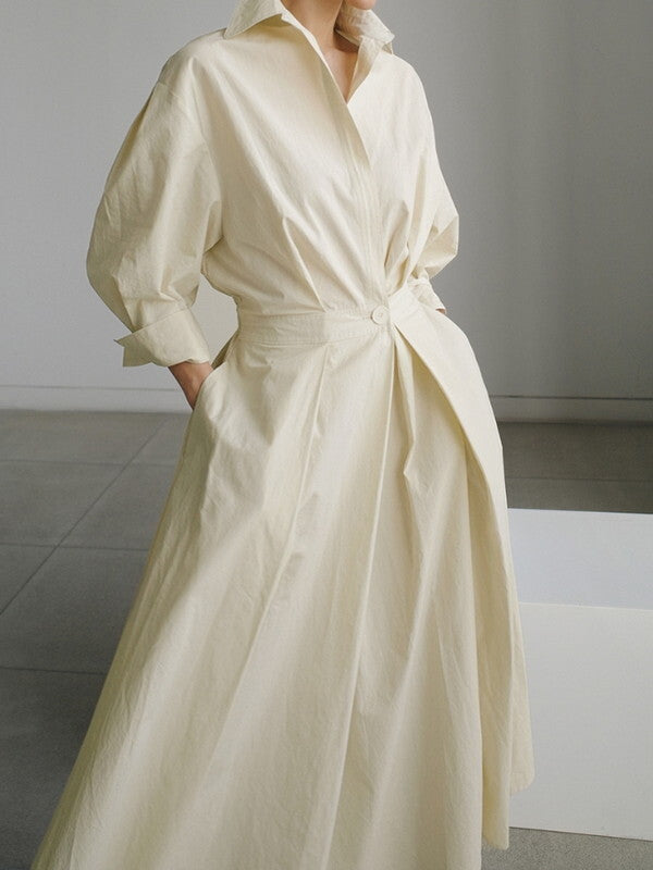 flare classy neat long-one-piece 2color【NINE7501】