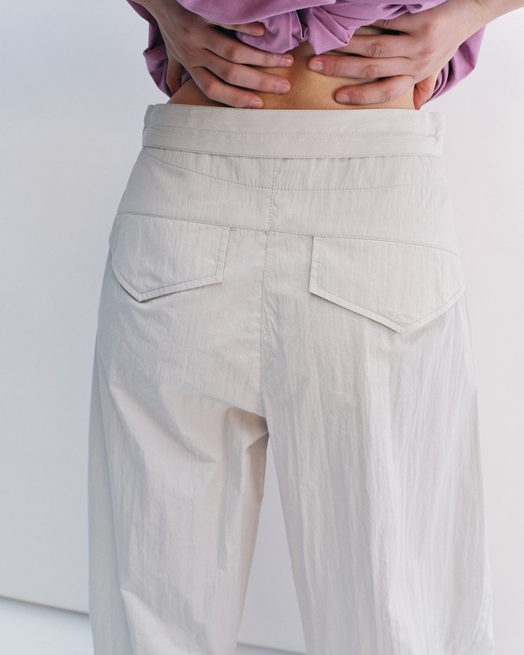 waist mark tuck pants 3color【NINE0206】