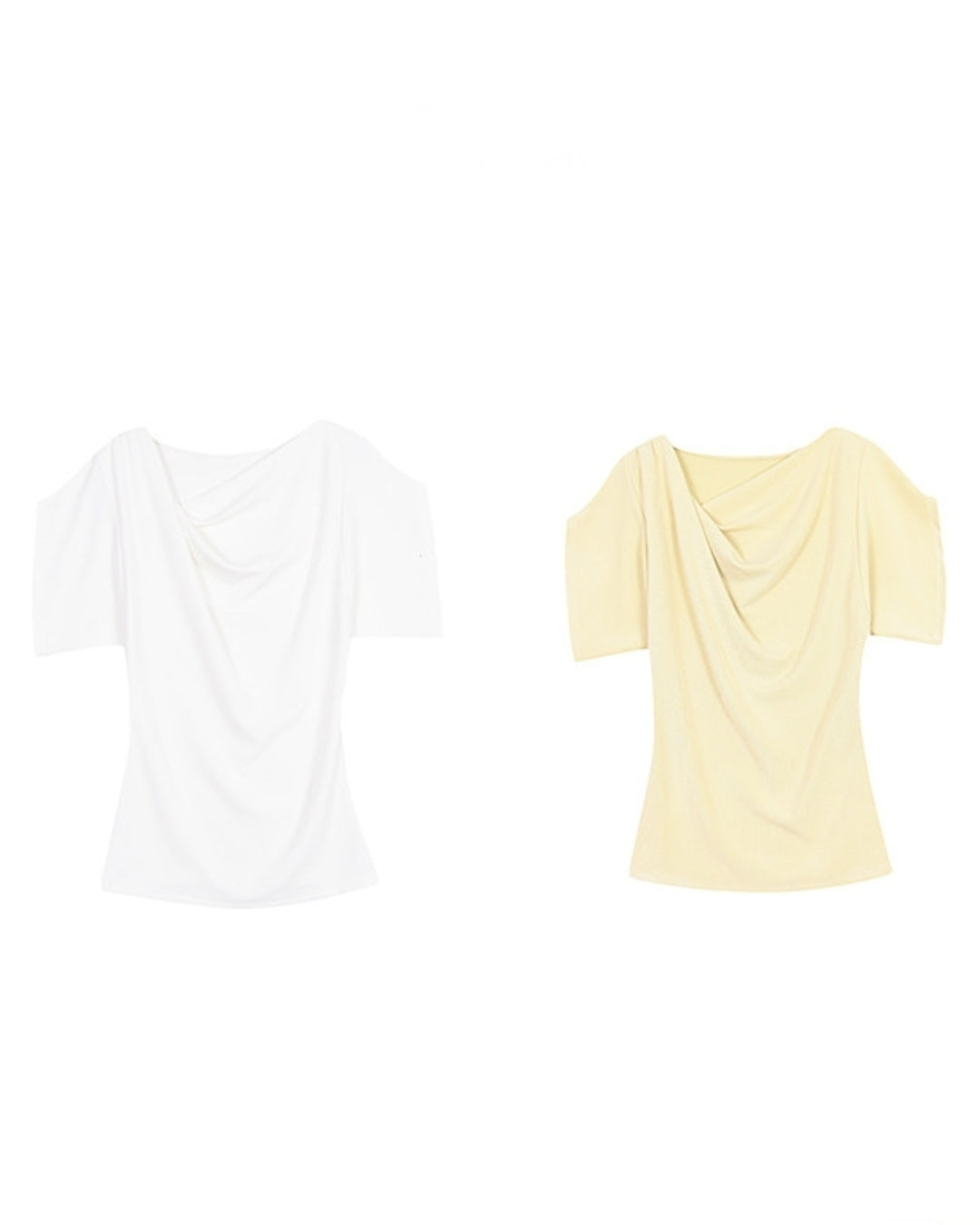 shaped drape tops 2color【NINE0213】