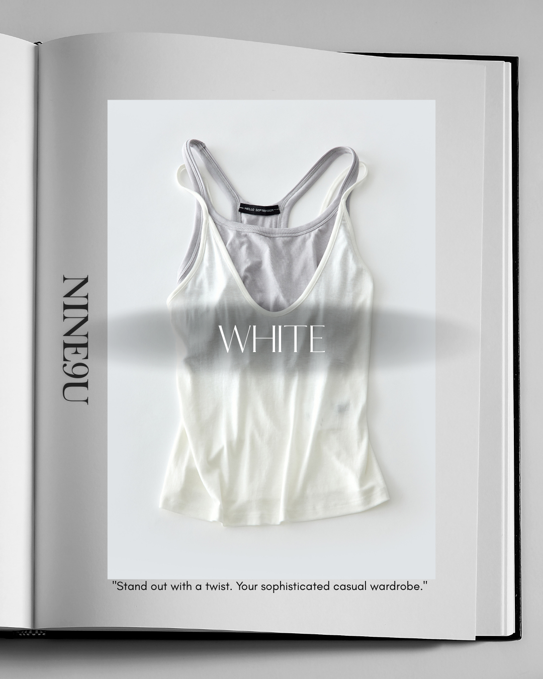bicolor fake layered camisole 3color【NINE0205】