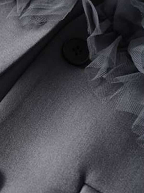 tulle frill mesh vest【NINE9526】