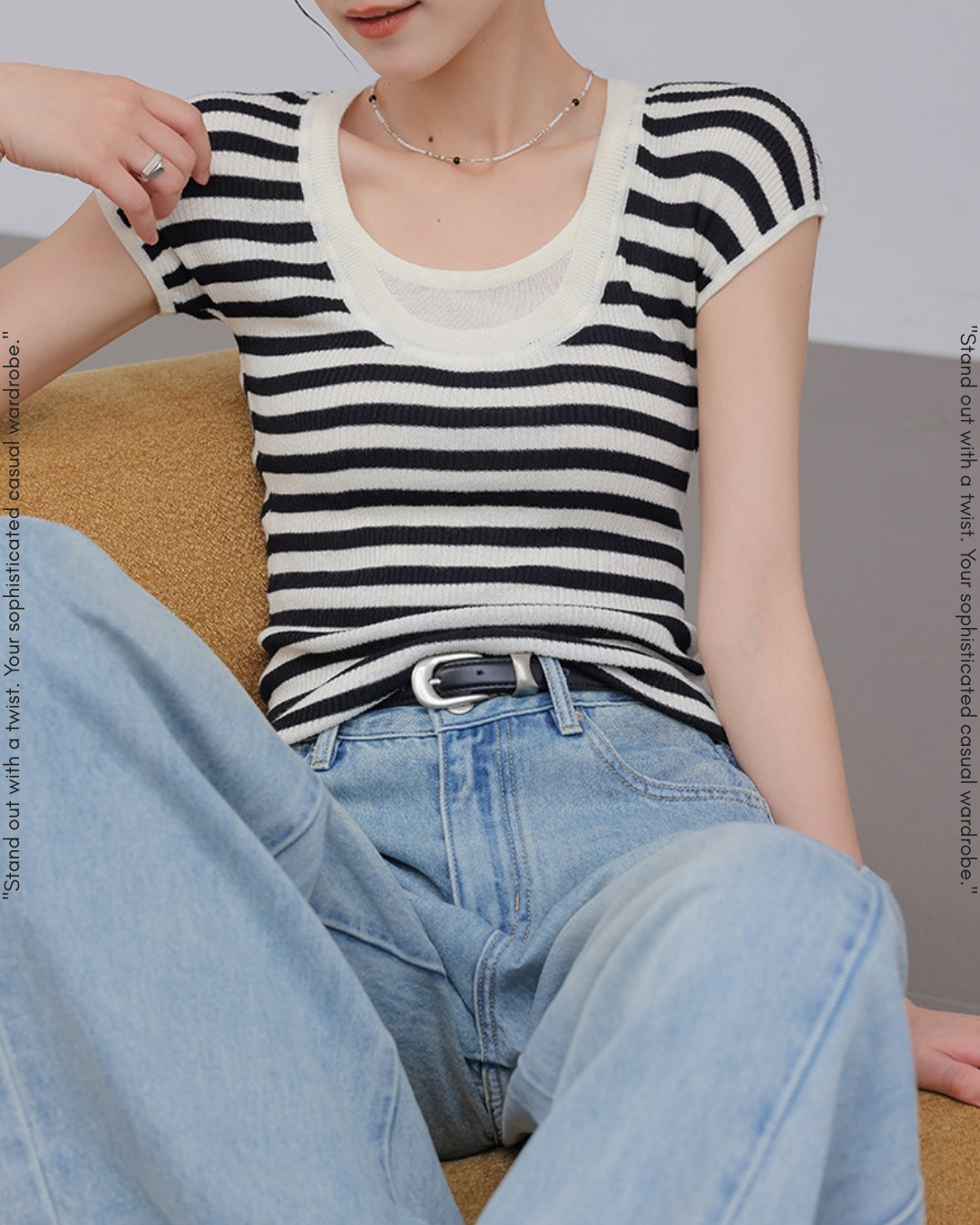 fake layered slim tops 3color【NINE0217】
