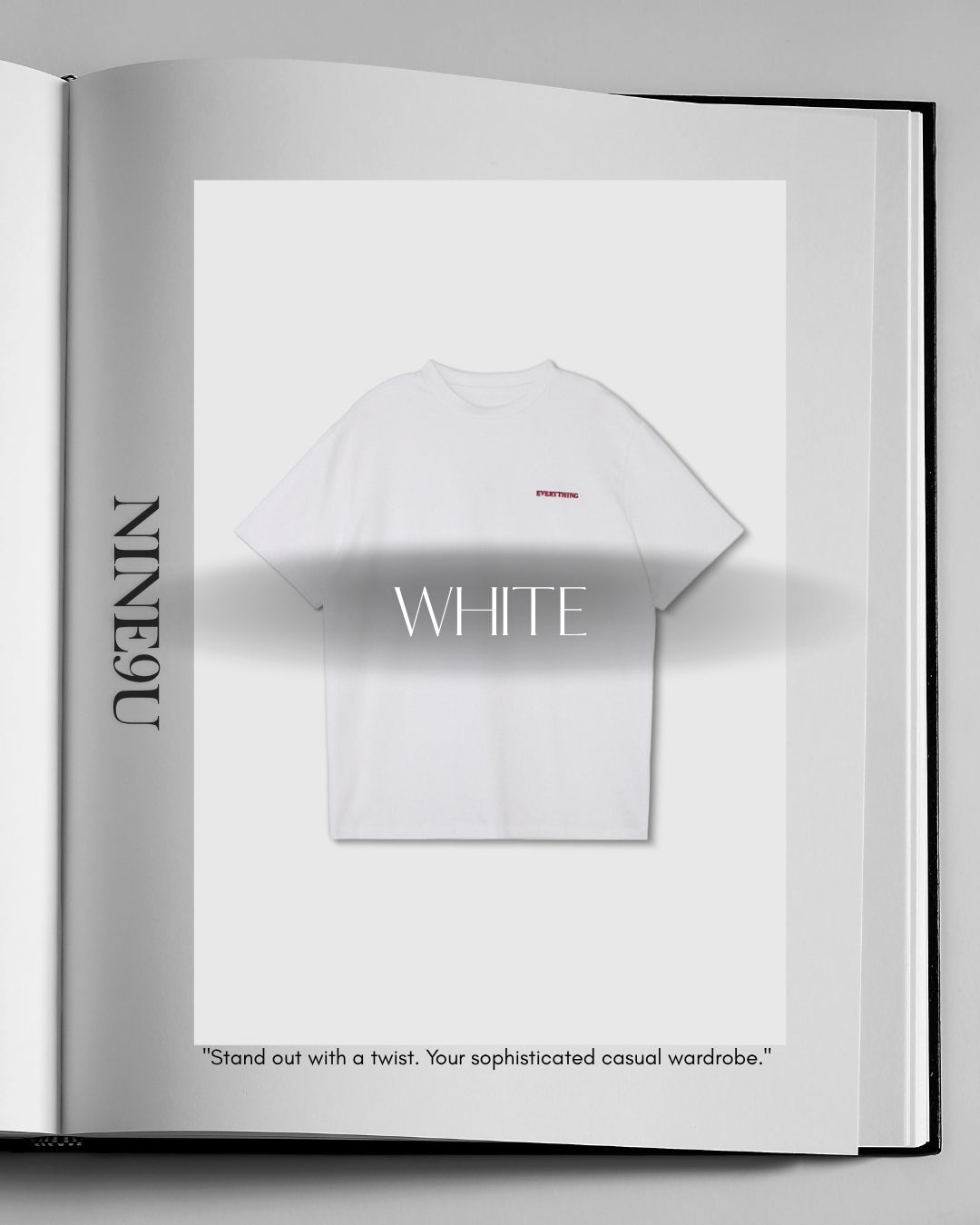 mini print basic t-shirt 2color【NINE0351】