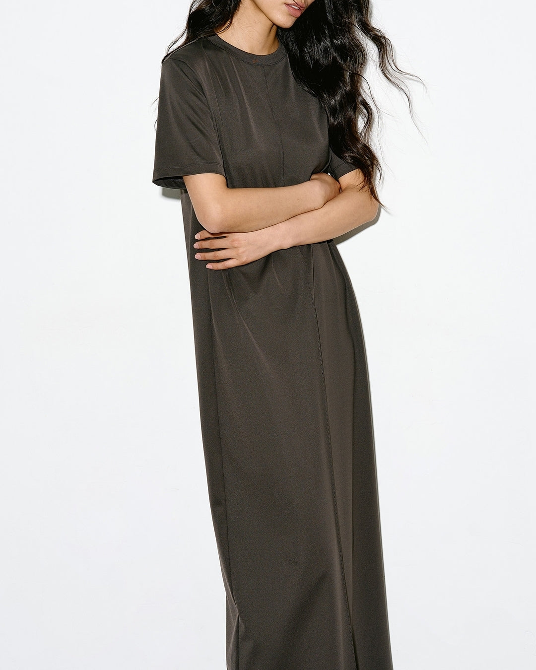 center line back slit one-piece【NINE0344】