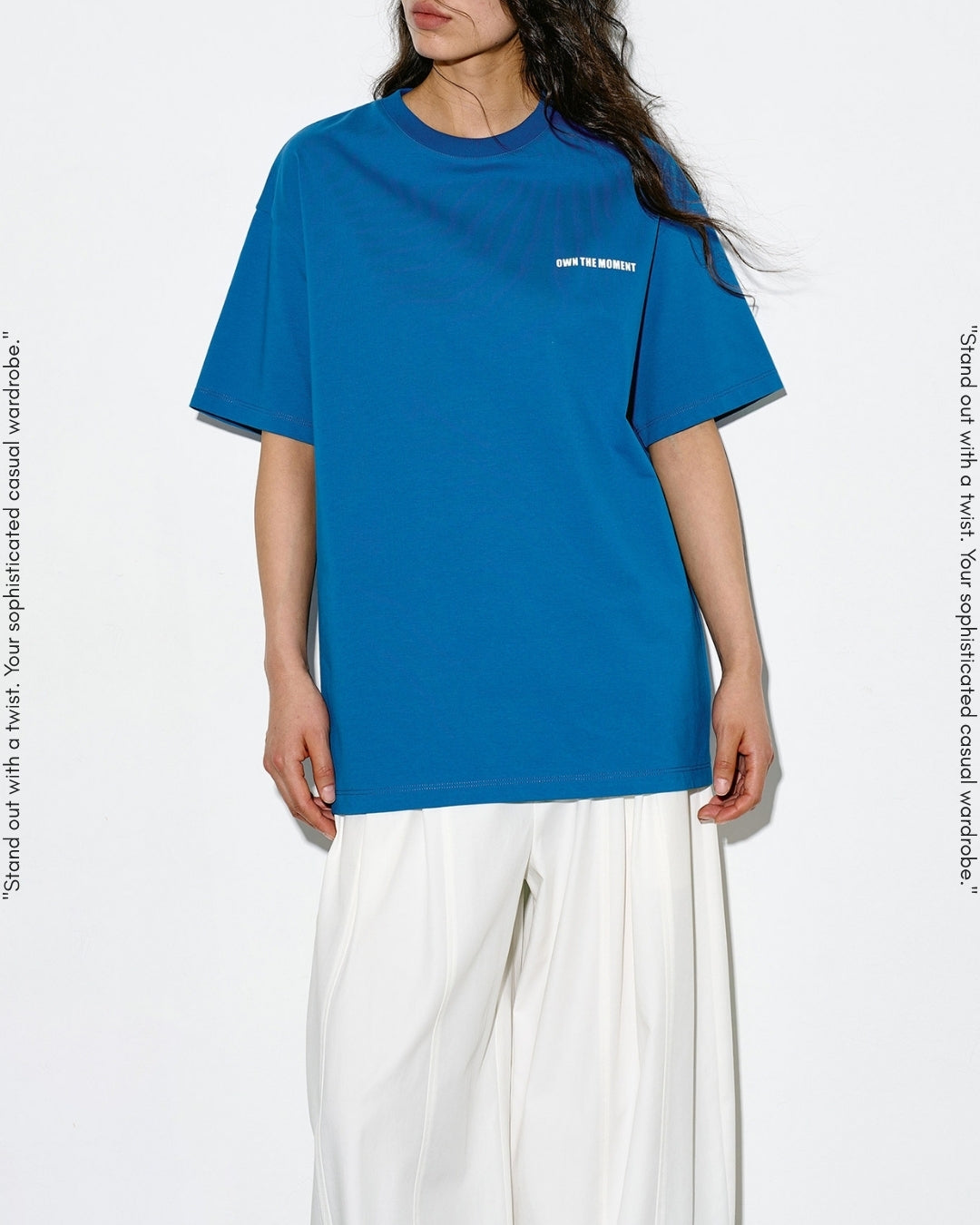 mini print oversized t-shirt 2color【NINE0349】