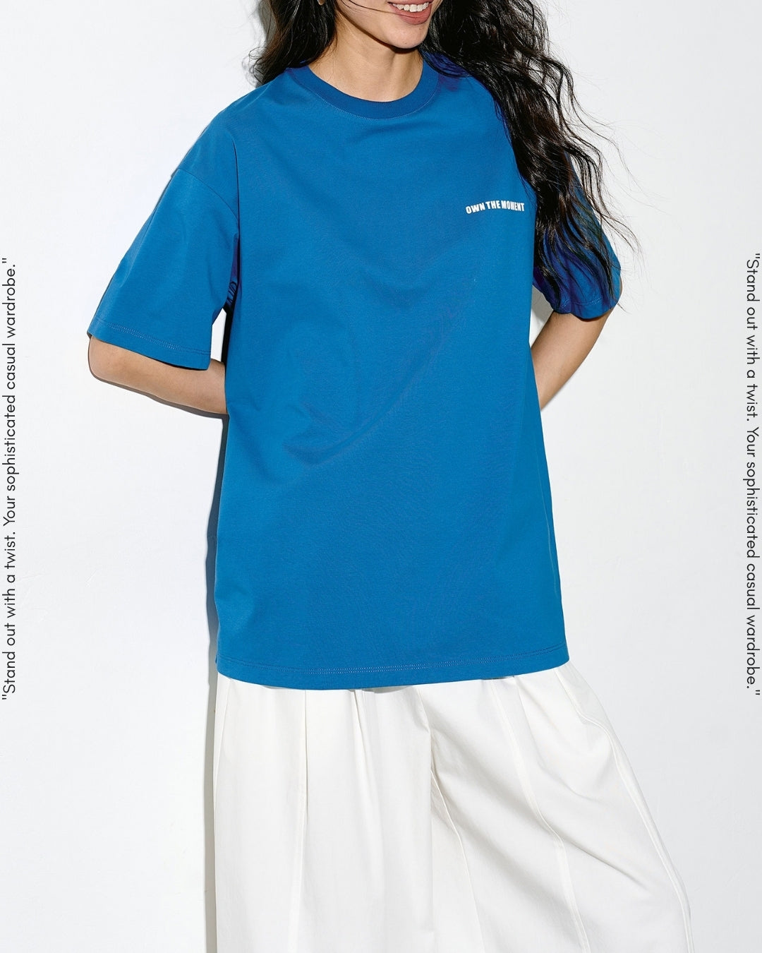 mini print oversized t-shirt 2color【NINE0349】