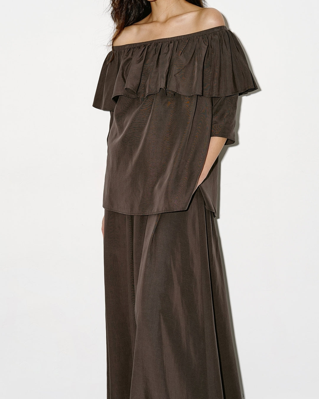 2-way frill blouse & skirt setup【NINE0352】