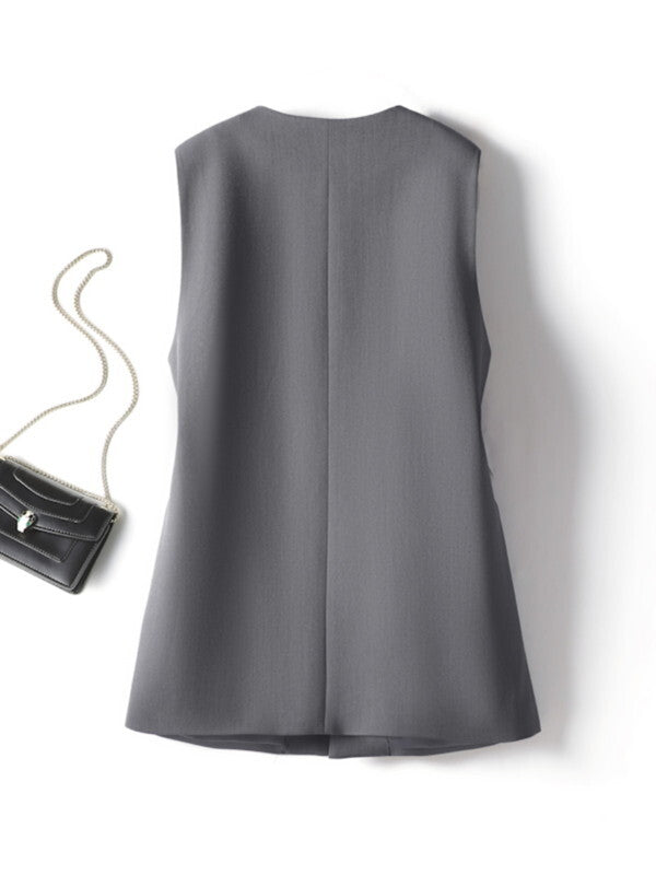 tulle frill mesh vest【NINE9526】