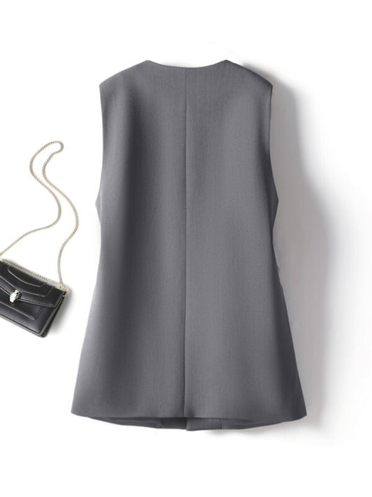 tulle frill mesh vest【NINE9526】