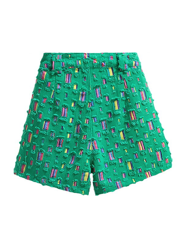 unique colorful rainbow short-pants 3color【NINE9044】