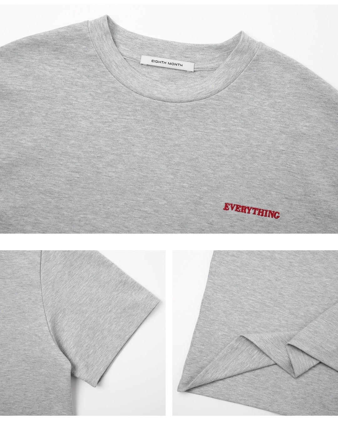 mini print basic t-shirt 2color【NINE0351】