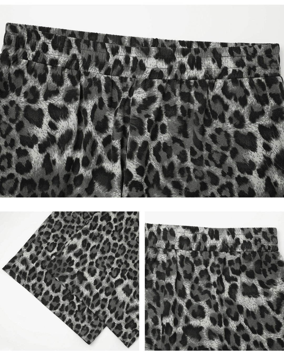 leopard print wide leg pants【NINE0341】