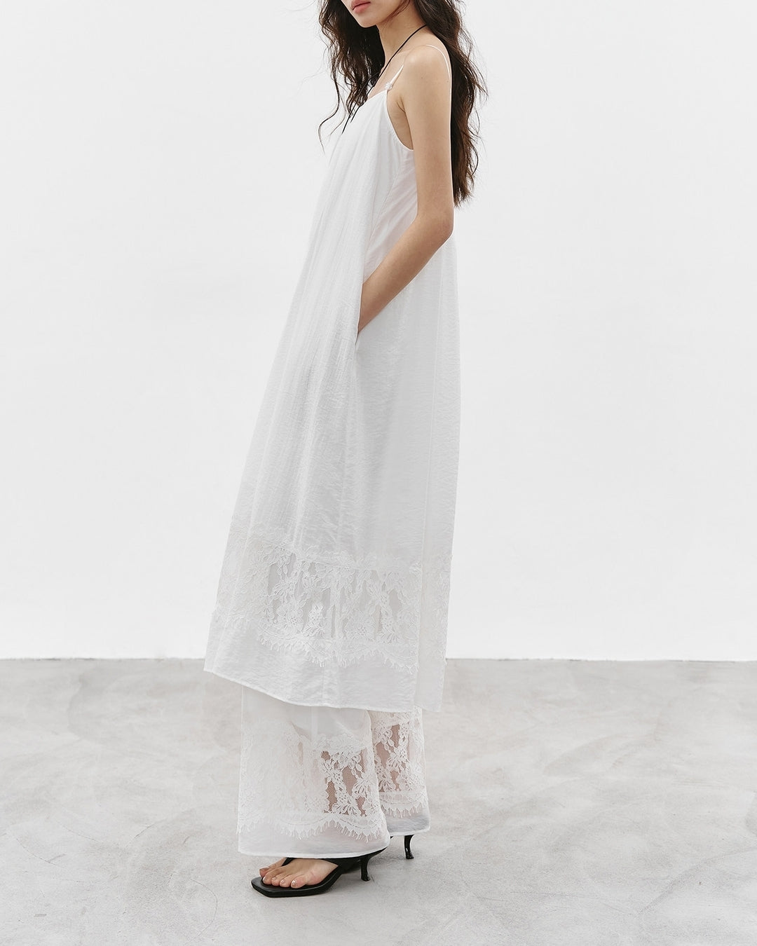 camisole dress & wide-leg pants setup【NINE0353】