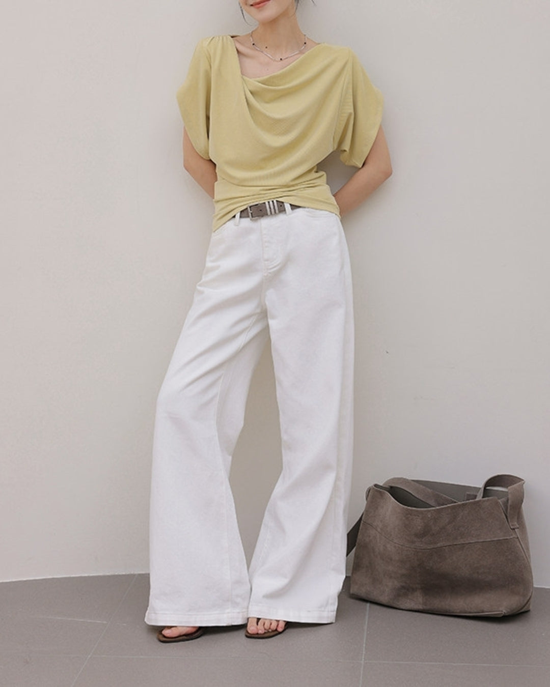 shaped drape tops 2color【NINE0213】