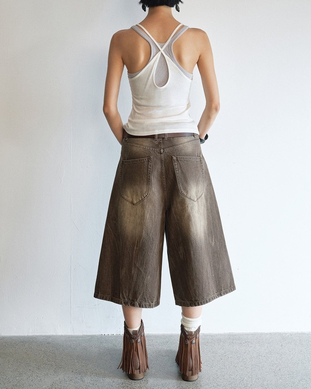 bicolor fake layered camisole 3color【NINE0205】